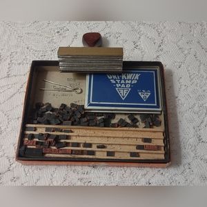 Vintage Fulton Rubber Type Outfit Set